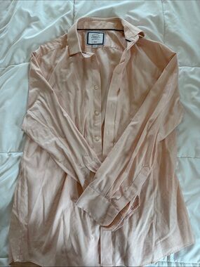 Charles Tyrwhitt Men's Light Peach Dress Shirt